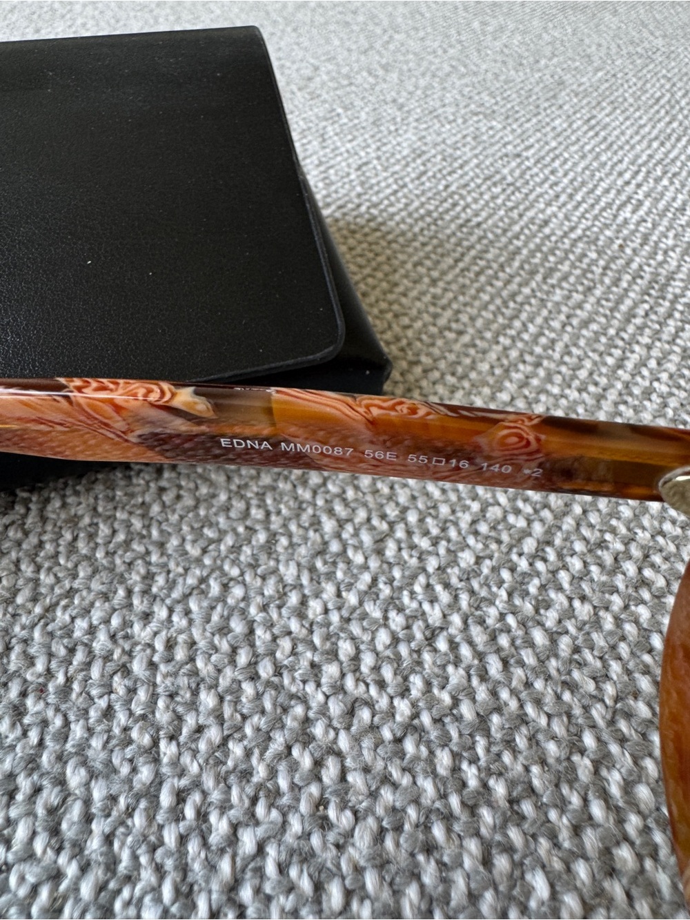 Max Mara Edna MM0087 Oversized Tortoiseshell Sunglasses Brown Acetate Italy NWT - Picture 6 of 6